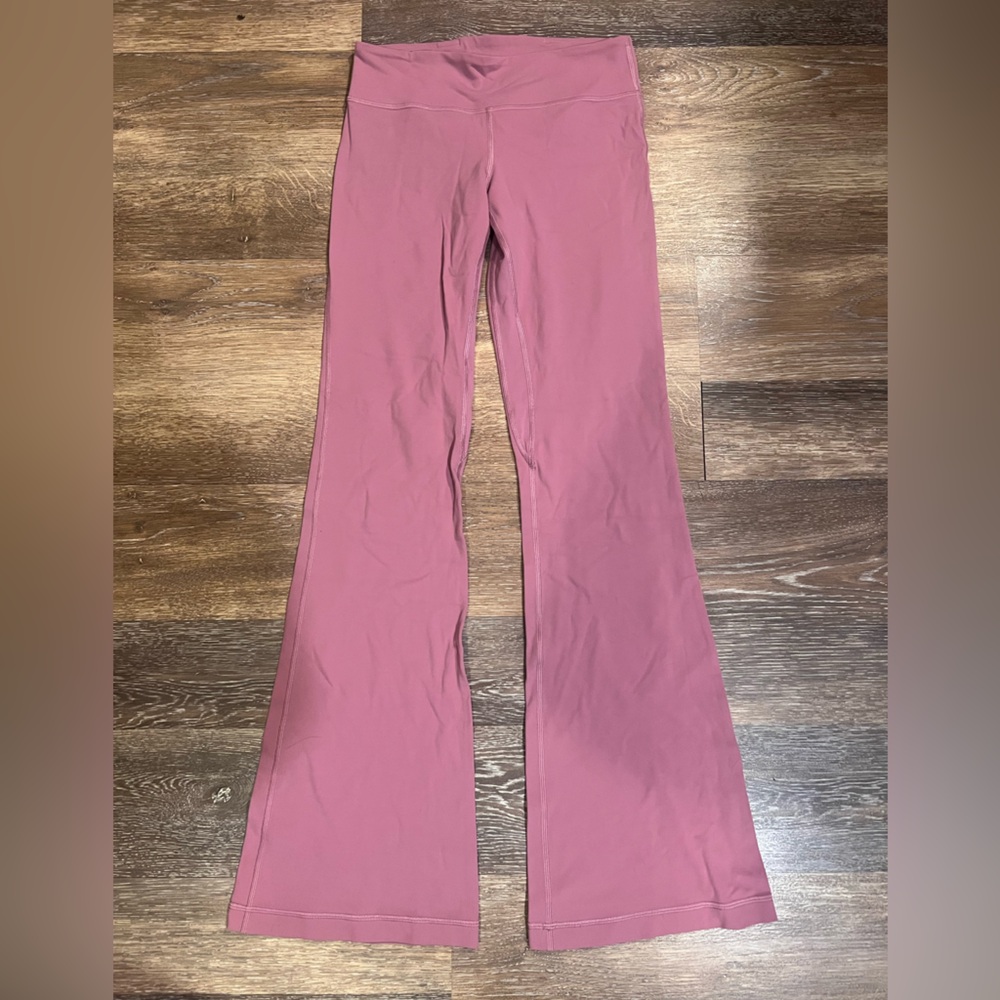 Lululemon Groove pink flared leggings
